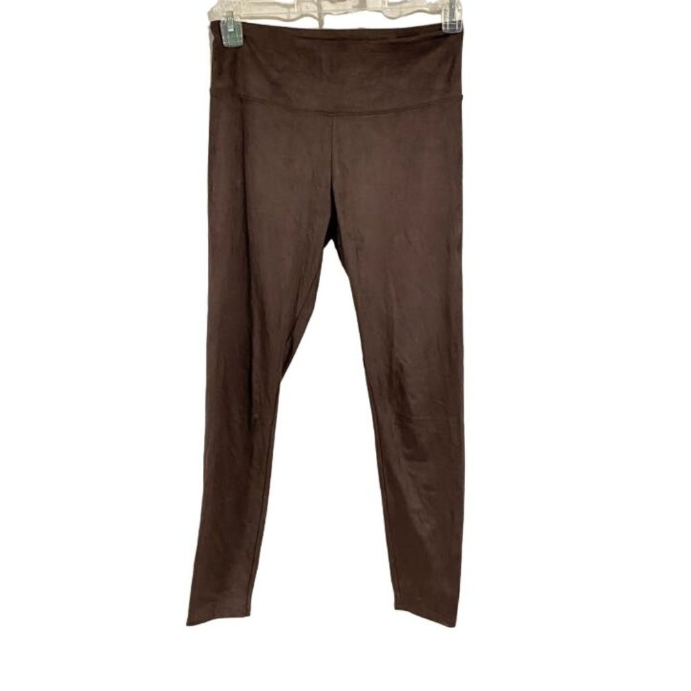 Soft Surroundings Brown Faux Suede Leggings Size XS